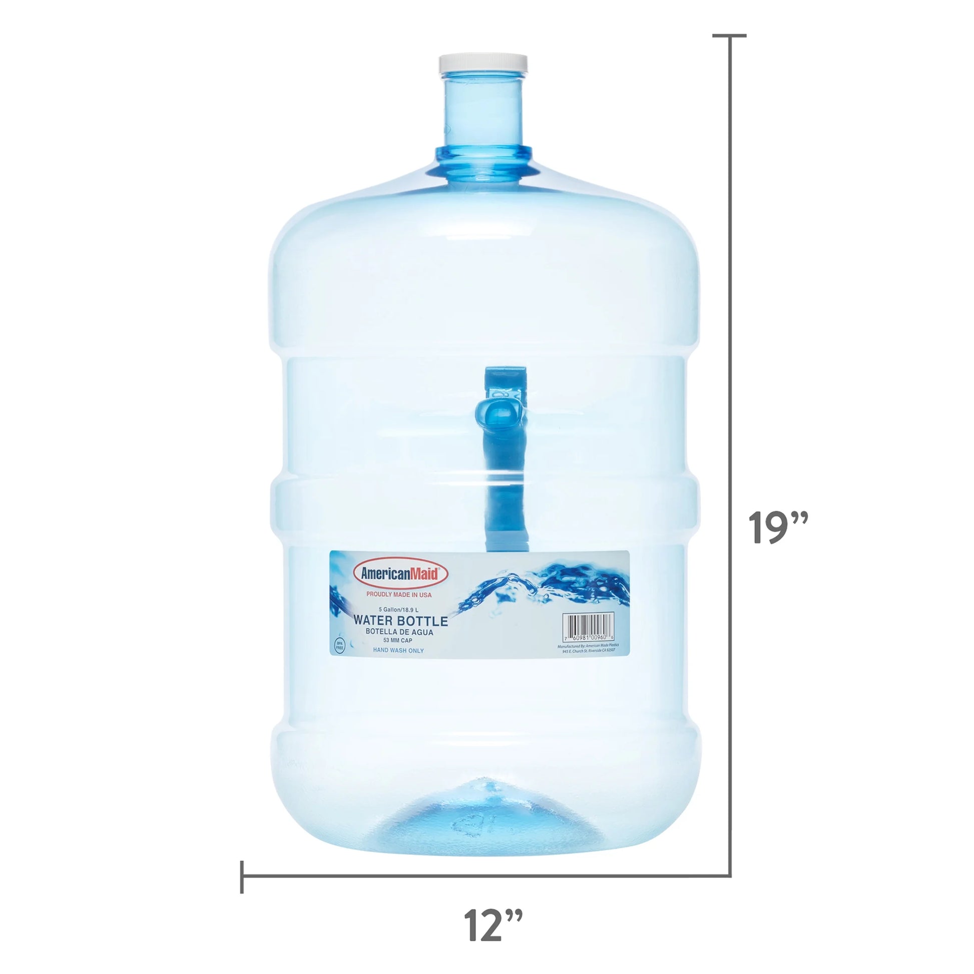 5 Gal Water Bottle, BPA Free, Durable, for Top and Bottom Load Water Dispensers