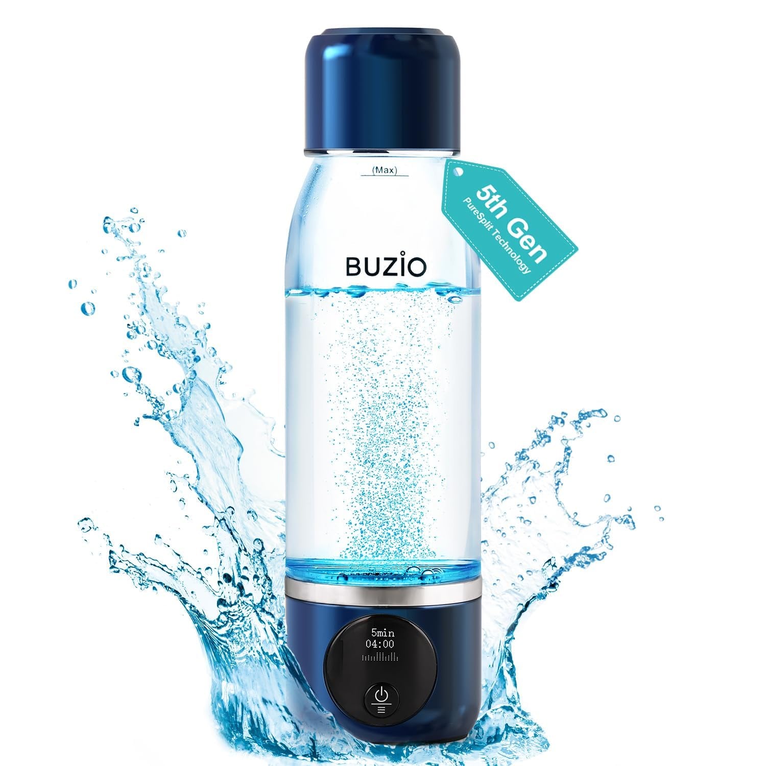 Hydrogen Water Bottle,  3800Ppb Hydrogen Water Bottles Generator Machine with Gen5 SPE/PEM Technology, Portable Athletic Performance Alkaline Water Bottle, with Dupont Membrane, OLED Display